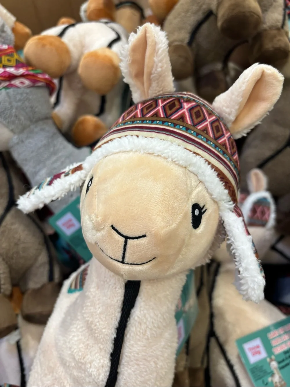 Think Dog Land Of Llamas 19” Plush Squeaky  Toy Pets Dog Chew Toy NEW WITH TAGS